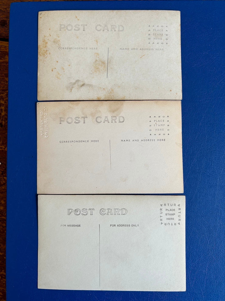 Antique Picture Postcard - Black and White Photo postcards of Children - Early 1900s - Families - scrapbooks, journals, crafting