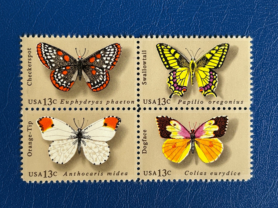 USA - Original Vintage Postage Stamps - 1977 - Butterflies - for the collector, artist or crafter