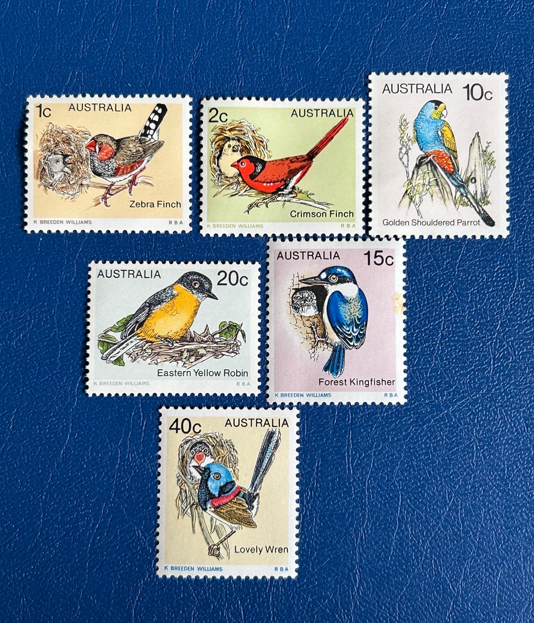 Australia - Original Vintage Postage Stamps - 1979 - Birds: Series One - for the collector, artist or crafter
