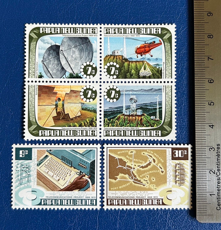 Greece - Original Vintage Postage Stamps- 1973 - Telecommunications - for the collector, artist or crafter