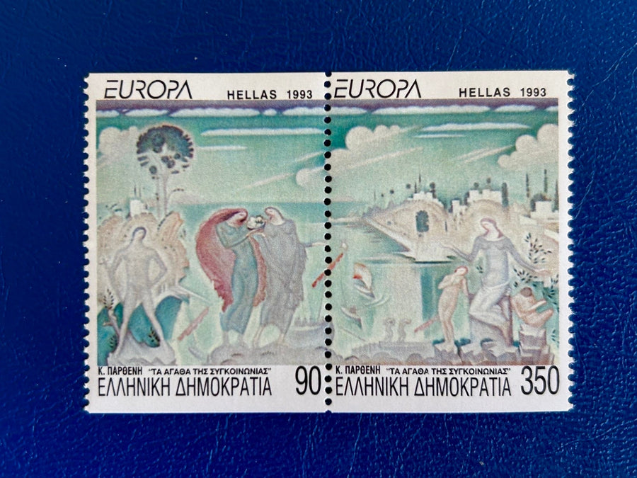 Greece - Original Vintage Postage Stamps- 1993 - Contemporary Art - for the collector, artist or collector