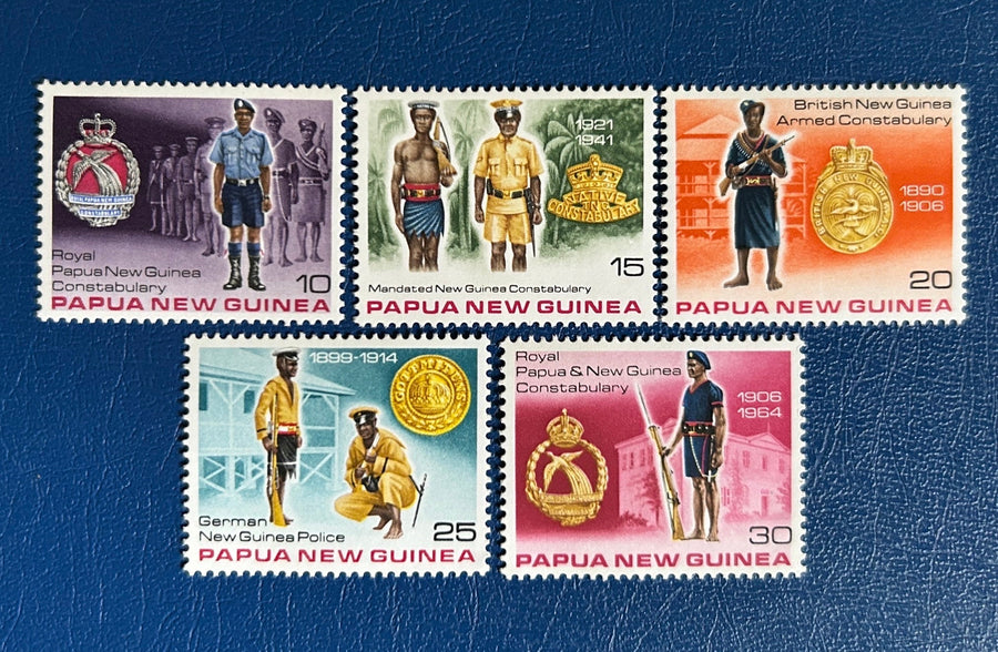 Papua New Guinea - Original Vintage Postage Stamps - 1978 - Constabulary - for the collector, artist or crafter