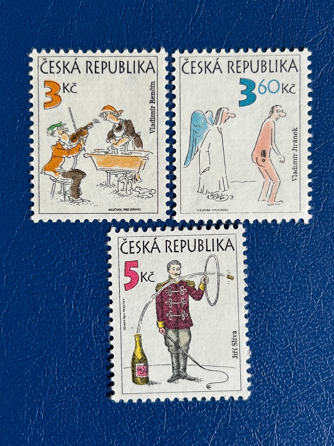 Czechoslovakia - Original Vintage Postage Stamps - 1995 - Czechoslovakian Cartoons - for the collector, artist or crafter