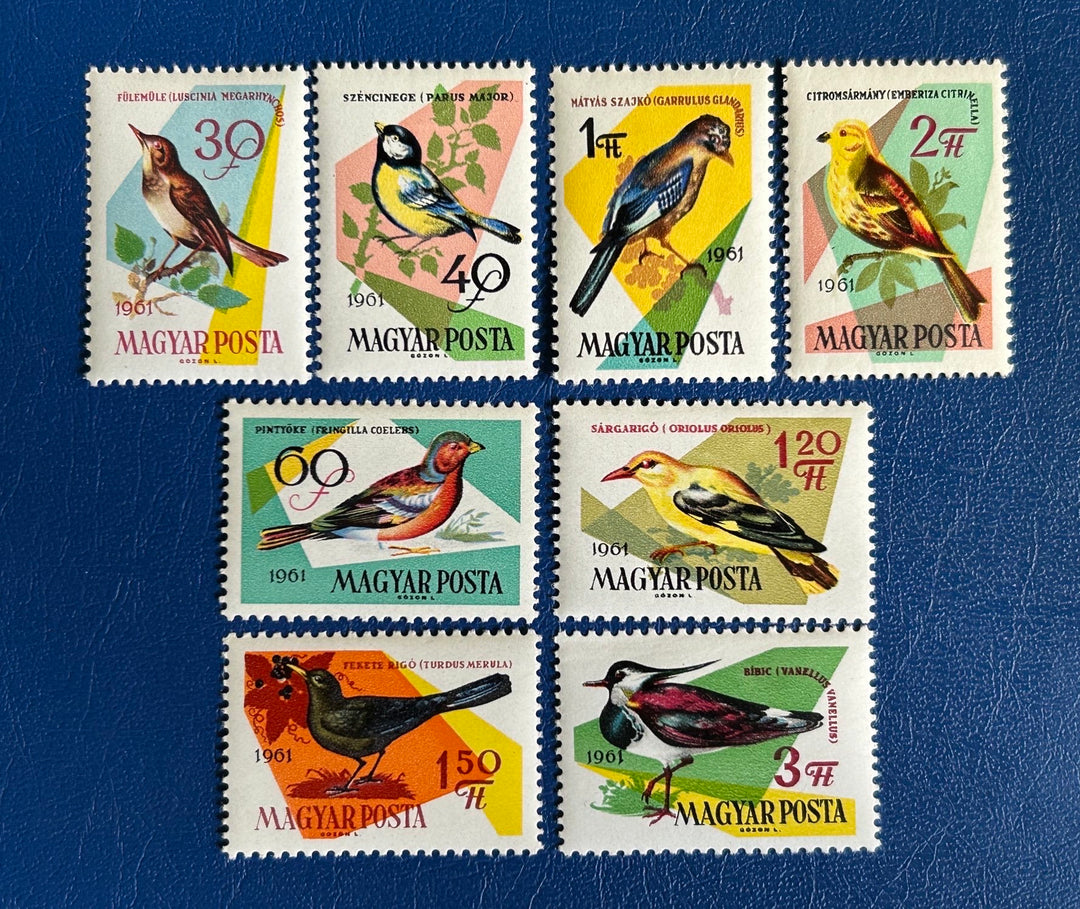 Hungary - Original Vintage Postage Stamps - 1961 - Birds - for the collector, artist or crafter