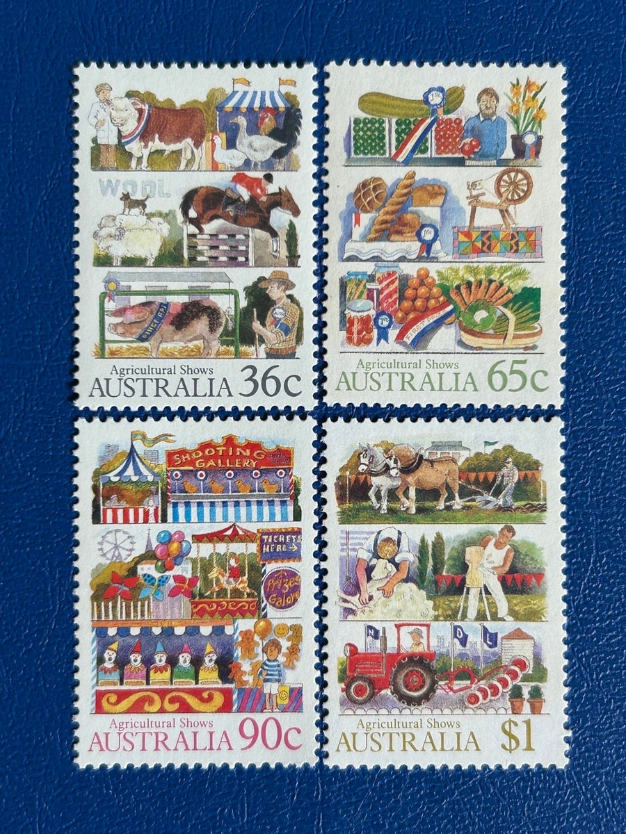 Australia - Original Vintage Postage Stamps - 1987 - Agricultural Fairs - for the collector, artist or crafter