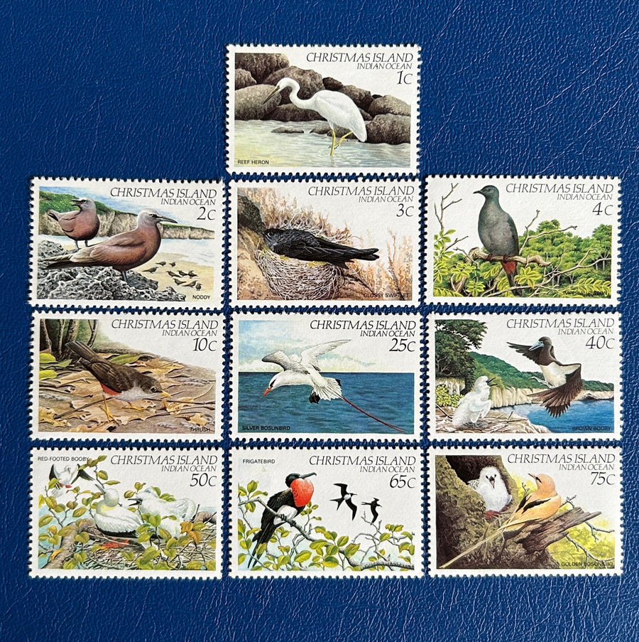 Christmas Island - Original Vintage Postage Stamps - 1982 - Birds - for the collector, artist or crafter