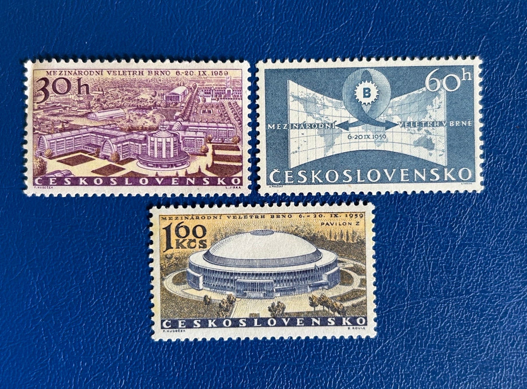 Czechoslovakia - Original Vintage Postage Stamps - 1960 - International Fair Brno - for the collector, artist or crafter