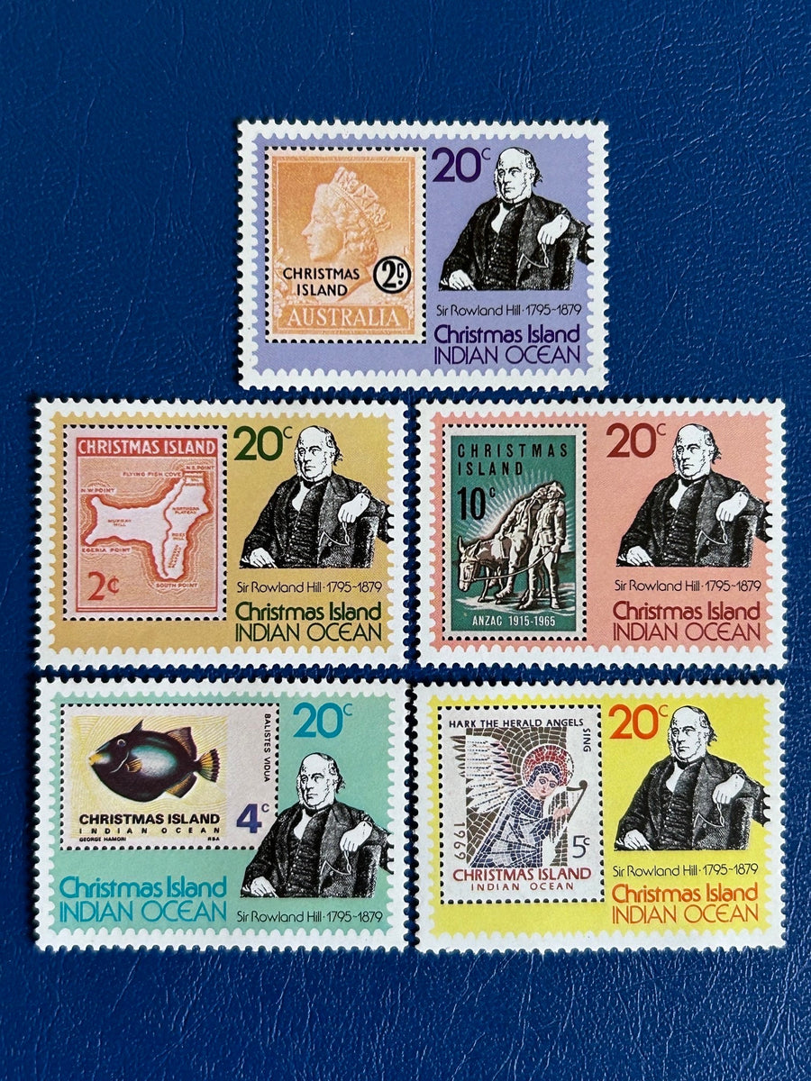 Christmas Island - Original Vintage Postage Stamps - 1979 - Sir Rowland Hill Centenary - for the collector, artist or crafter