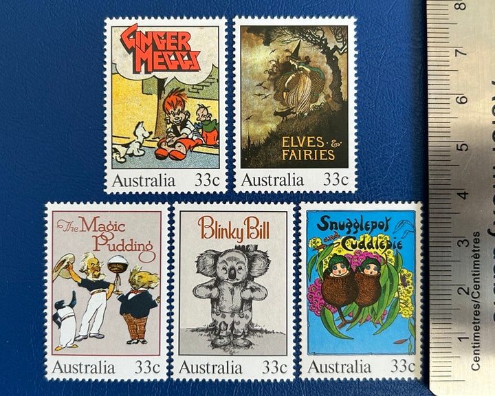 Australia - Original Vintage Postage Stamps - 1985 - Children’s Books - for the collector, artist or crafter