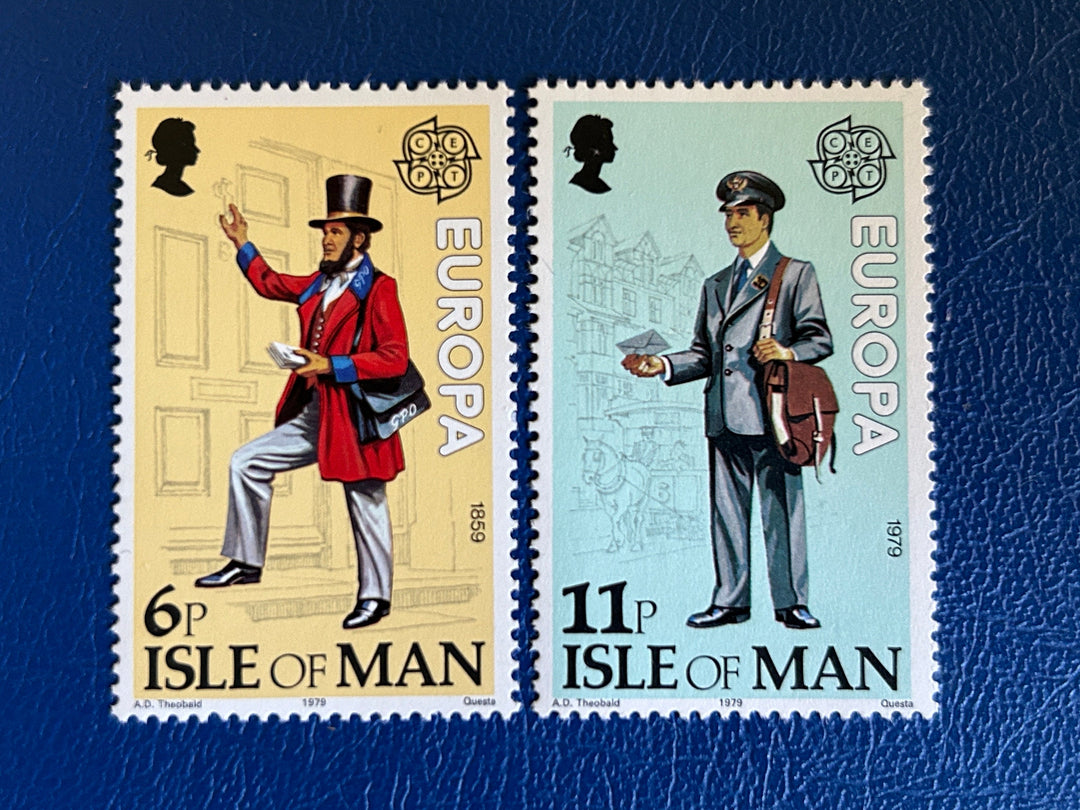 Isle of Man - Original Vintage Postage Stamps - 1979- History of the Post - for the collector, artist or crafter