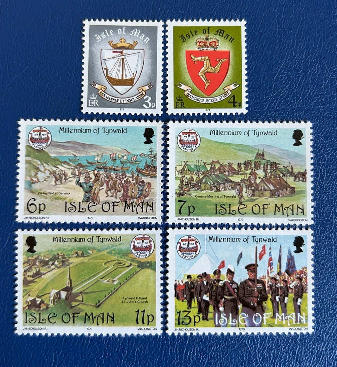 Isle of Man - Original Vintage Postage Stamps - 1979 - Millenium of Tynwald - for the collector, artist or crafter