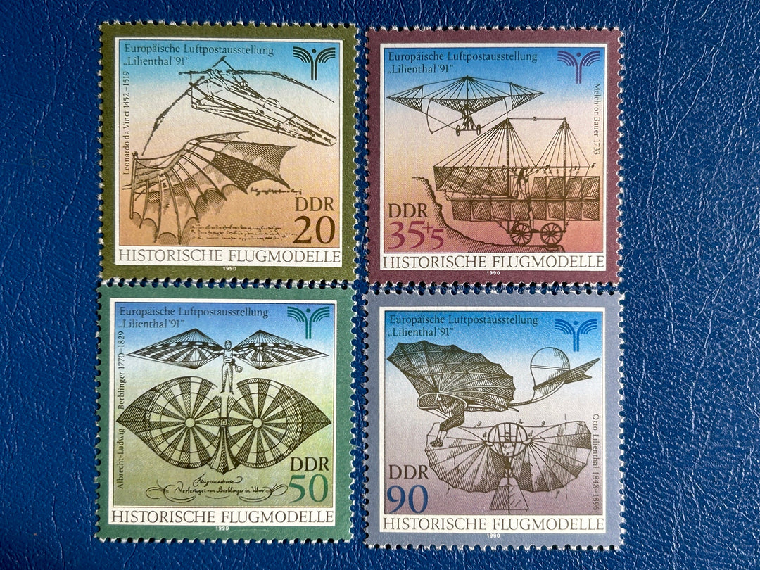 Germany (DDR) - Original Vintage Postage Stamps- 1990 - Museum German History Berlin Armory; European Postal Service 500th Anniversary