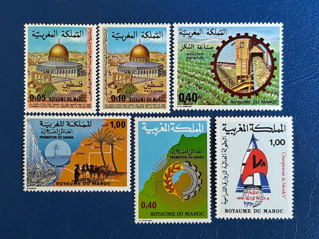 Morocco - Original Vintage Postage Stamps- 1978 Mix- for the collector, artist or crafter