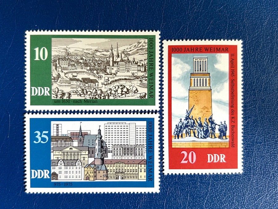 Germany (DDR) - Original Vintage Postage Stamps- 1975 - Weimar 100th Anniversary - for the collector, artist or crafter