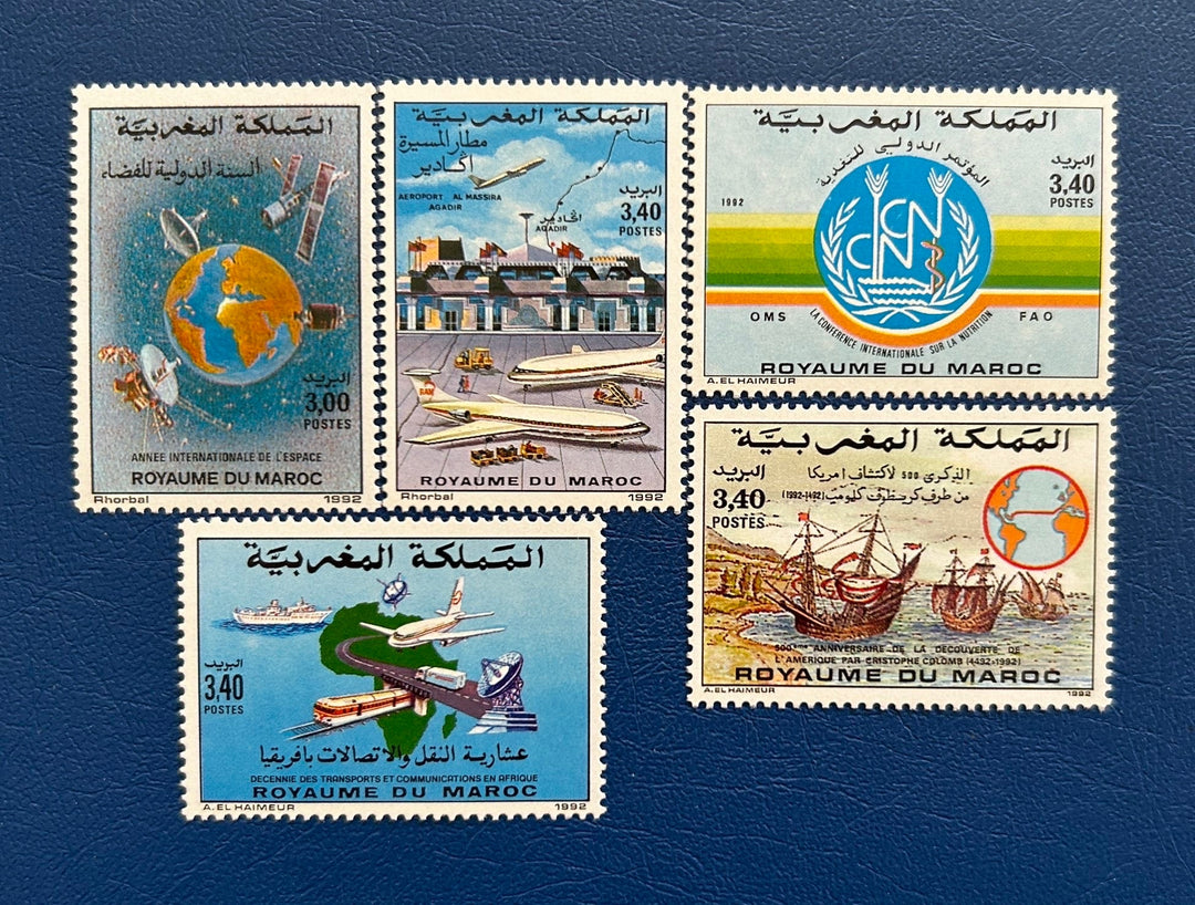 Morocco - Original Vintage Postage Stamps- 1992 - Mix - for the collector, artist or crafter