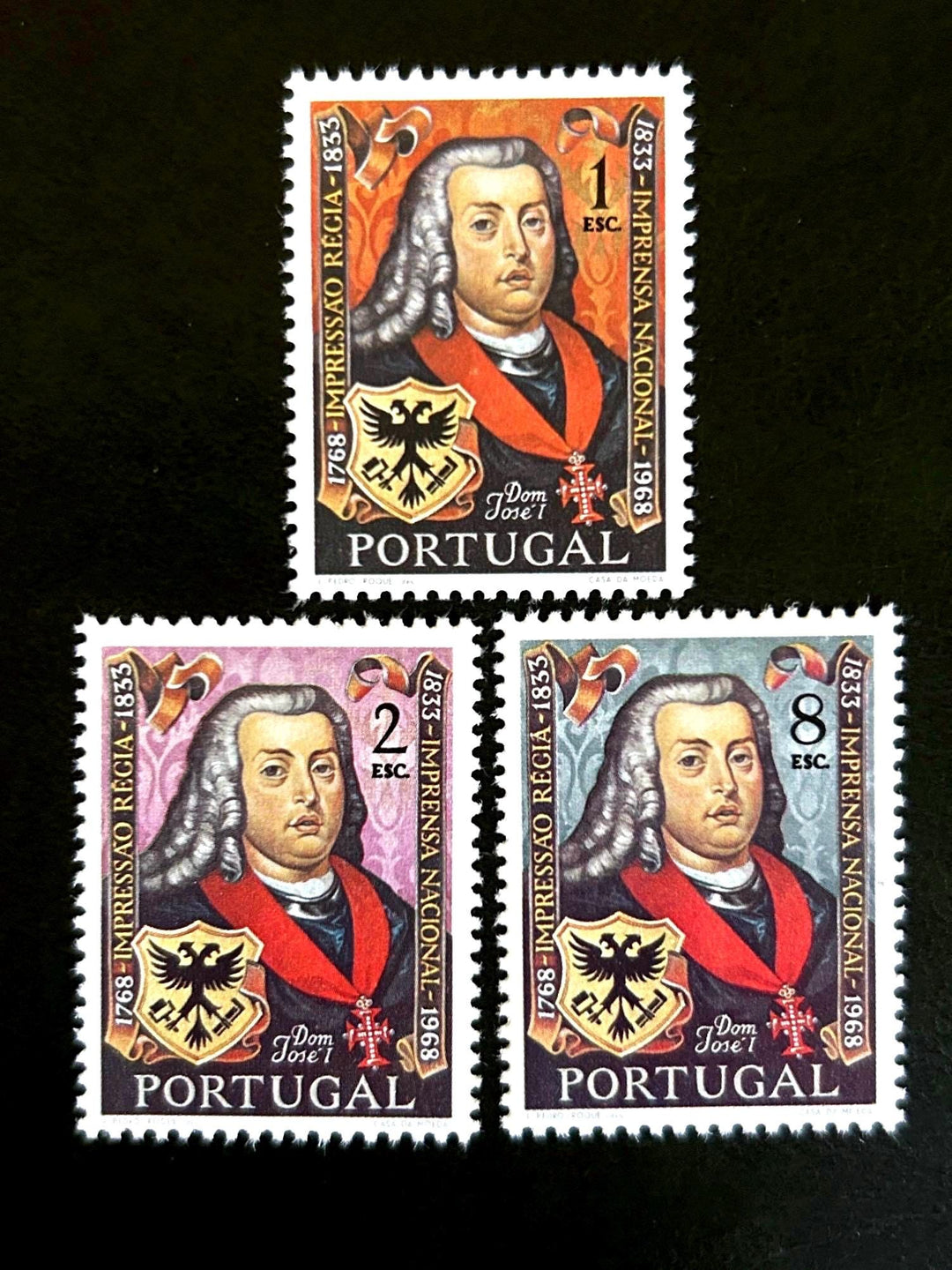 Portugal - Original Vintage Postage Stamps- 1969 - Bicentenary of National Press - for the collector, artist or crafter