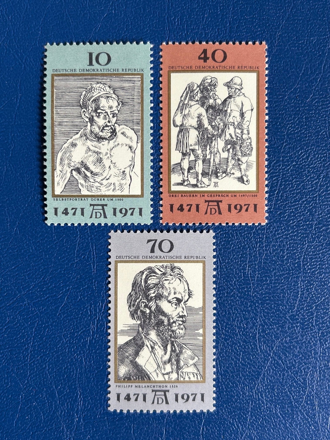 Germany (DDR) - Original Vintage Postage Stamps- 1971 - Abrecht Durer - for the collector, artist or crafter