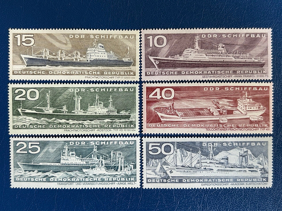 Germany (DDR) - Original Vintage Postage Stamps- 1971 - Ships - for the collector, artist or crafter