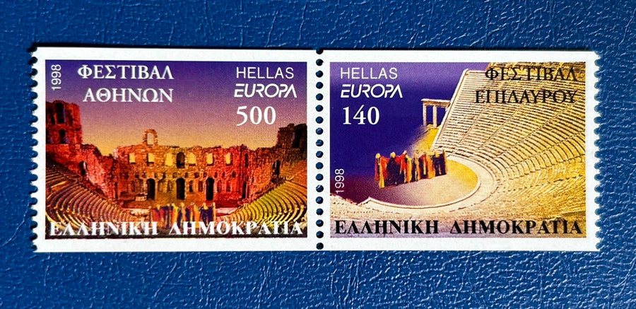 Greece - Original Vintage Postage Stamps- 1998 - Feasts & Festivals - for the collector, artist or crafter