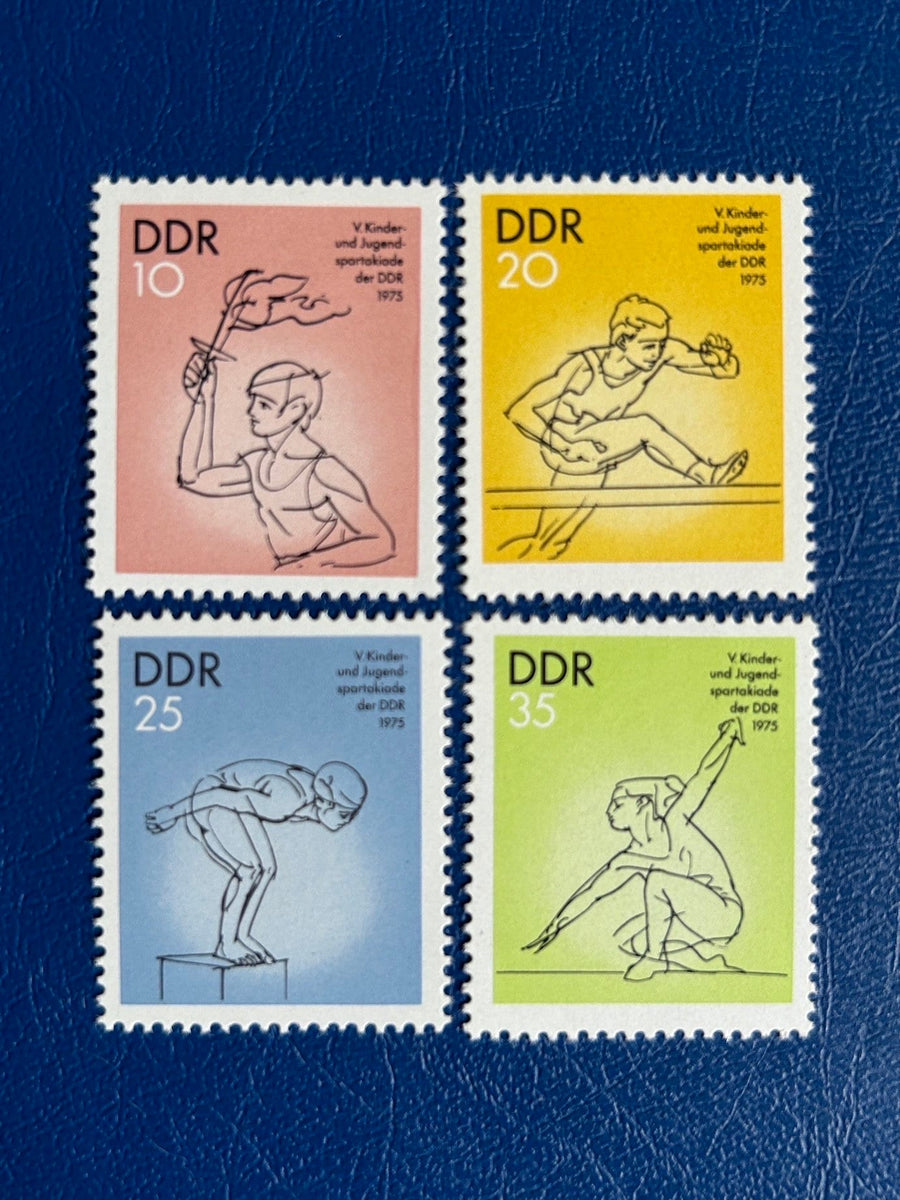 Germany (DDR) - Original Vintage Postage Stamps- 1975 - Child & Youth Spartakiade - for the collector, artist or crafter