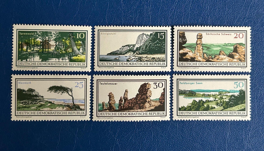 Germany (DDR) - Original Vintage Postage Stamps- 1966 - Protected Landscapes - for the collector, artist or crafter