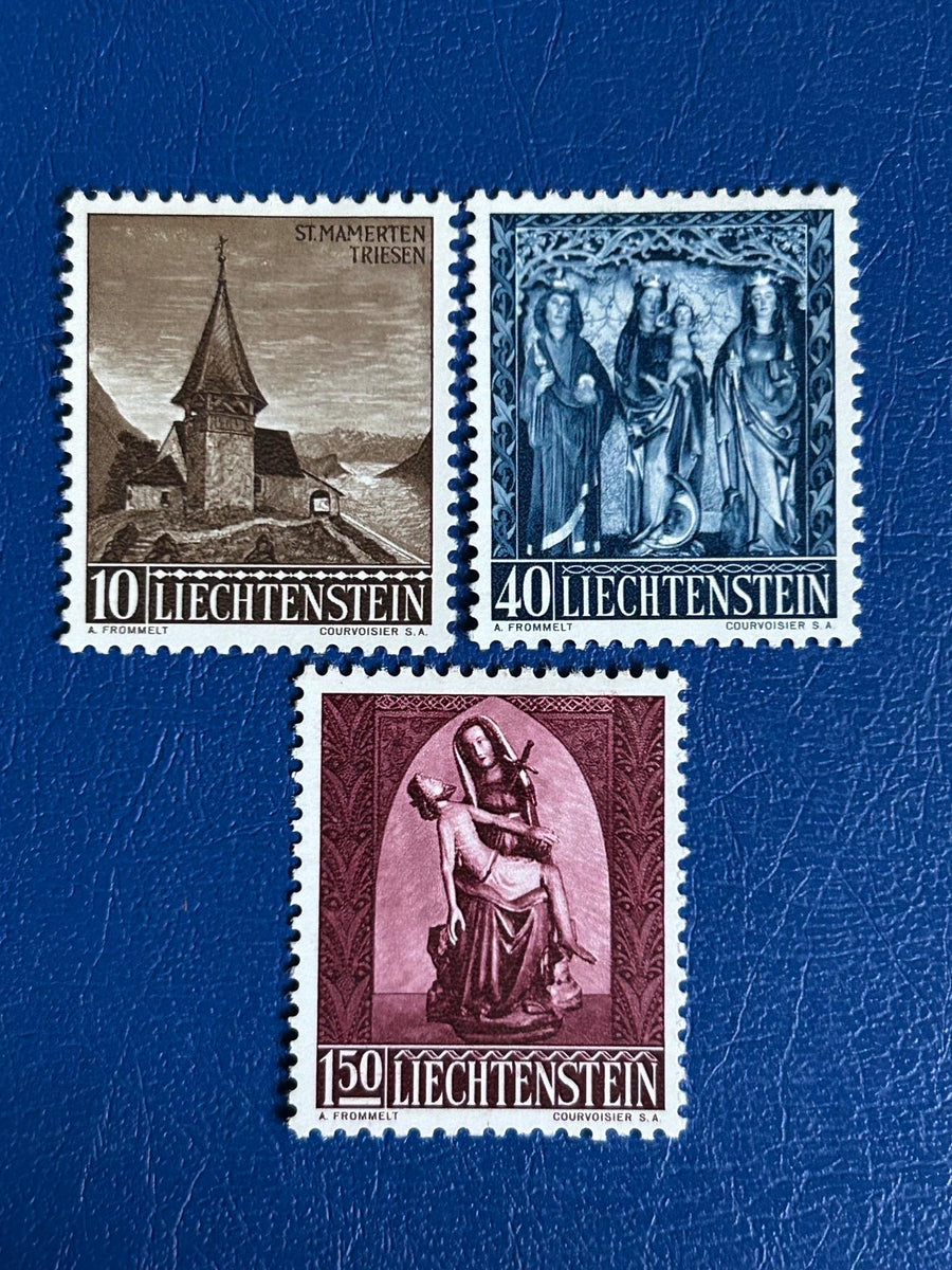 Lichtenstein- Original Vintage Postage Stamps - 1967 - Christmas - for the collector, artist or crafter