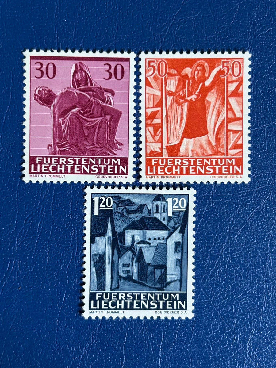 Lichtenstein- Original Vintage Postage Stamps - 1963 - Christmas - for the collector, artist or crafter