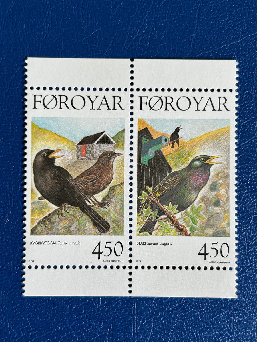 Faroe Islands- Original Vintage Postage Stamps- 1998 - Birds - for the collector, artist or crafter