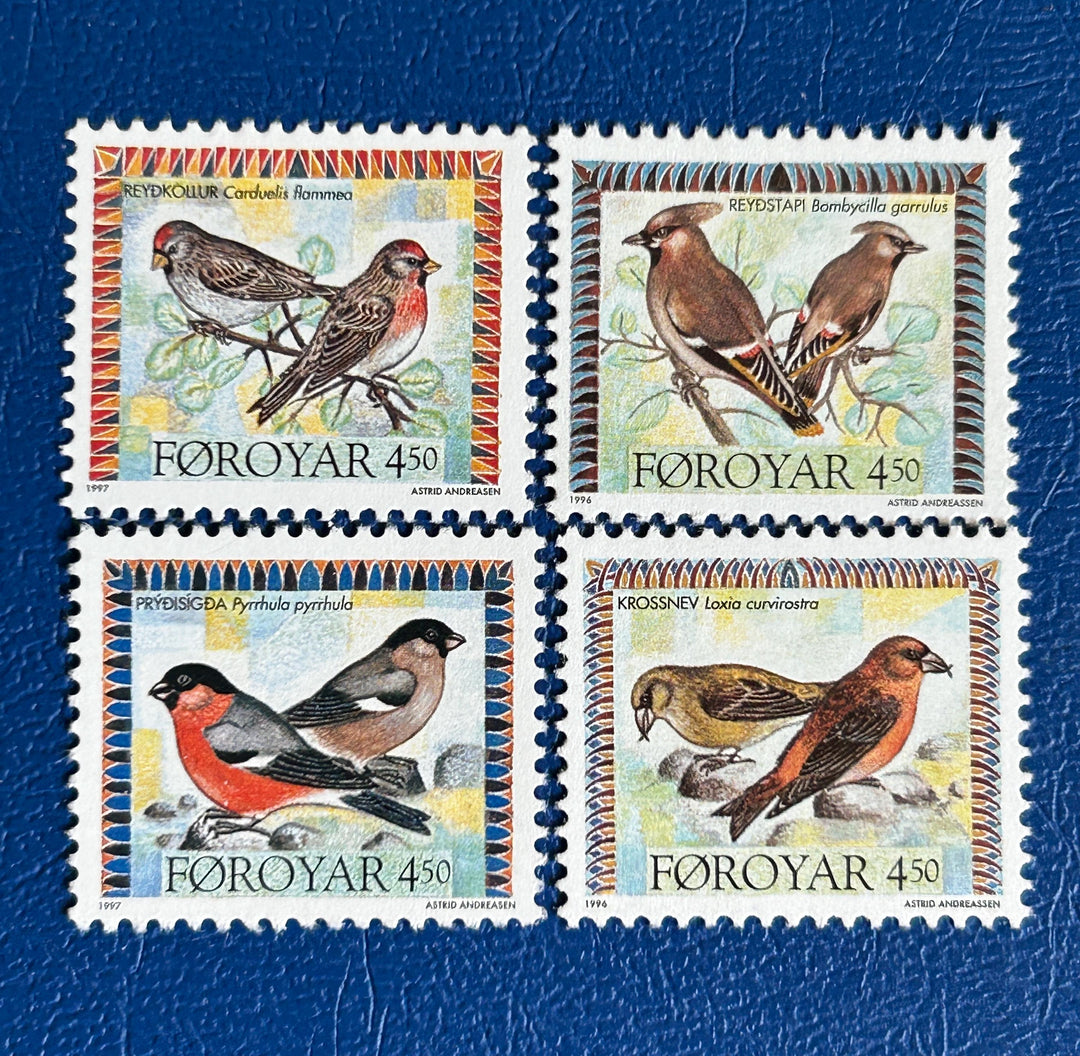 Faroe Islands- Original Vintage Postage Stamps- 1996/98 - Birds - for the collector, artist or crafter