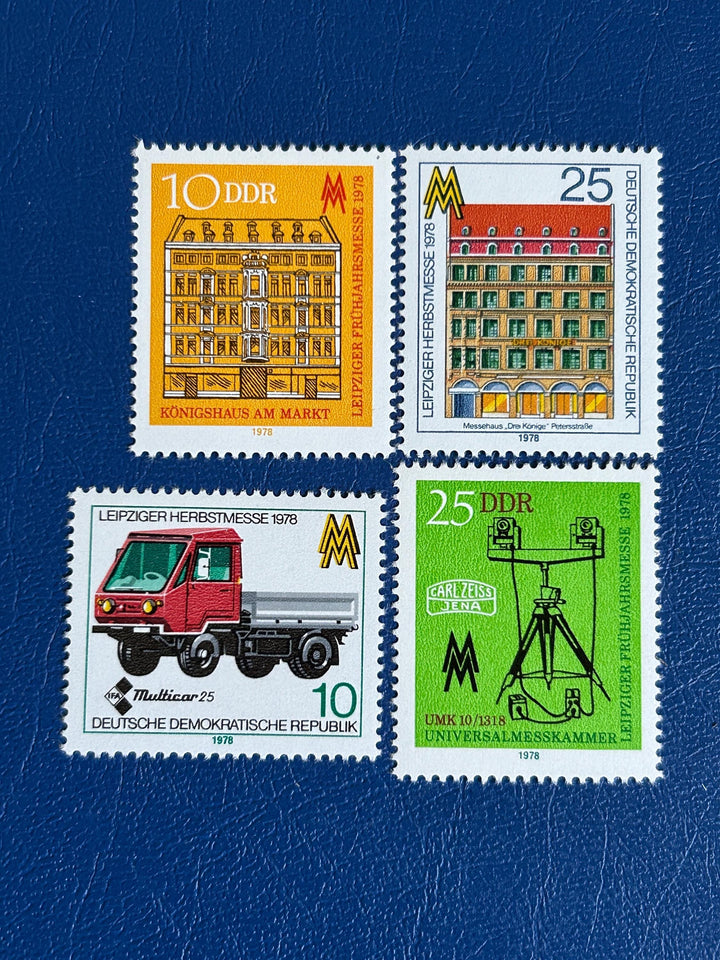 East Germany (DDR) -Original Vintage Postage Stamps - 1978 - Leipziger Fair (Spring & Fall) - for the collector, artist or craft