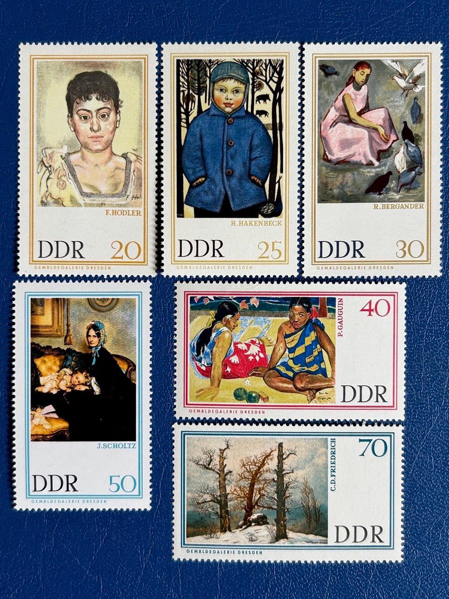 Germany (DDR) - Original Vintage Postage Stamps- 1967 - Dresden Gallery Paintings - for the collector, artist or crafter