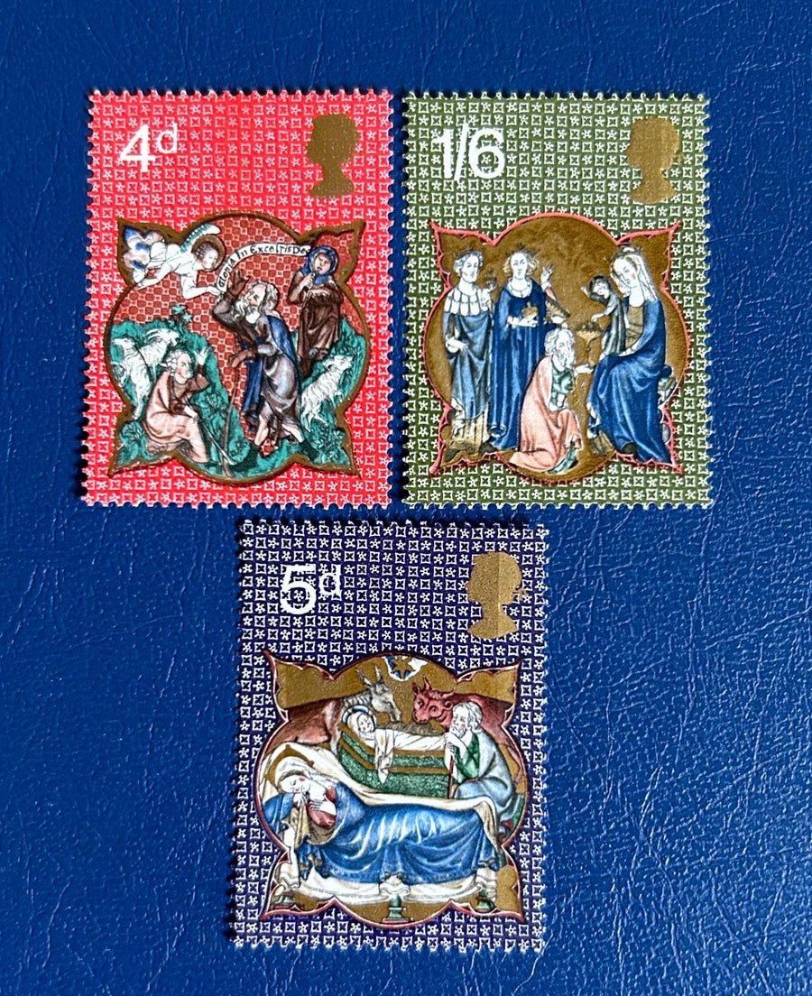 United Kingdom - Original Vintage Postage Stamps - 1970 - Christmas: Robert De Lisle Psalter - for the collector, artist or crafter