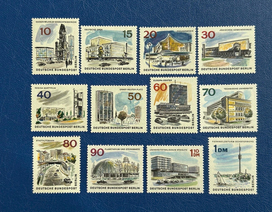 Germany (Berlin) - Original Vintage Postage Stamps - 1966 - Modern Berlin - for the collector, artist or crafter