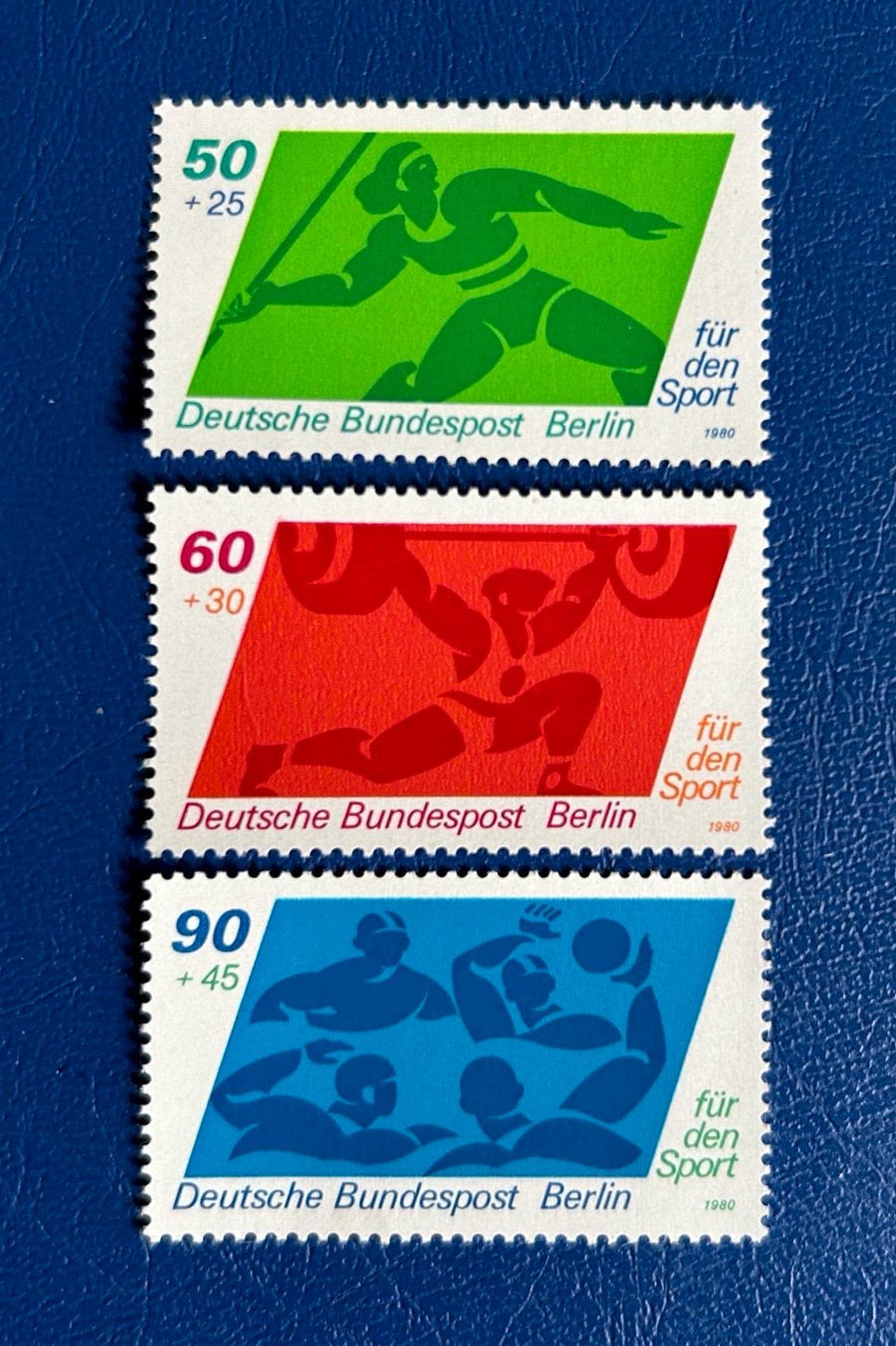 Germany (Berlin) - Original Vintage Postage Stamps - 1980 - Sports - for the collector, artist or crafter