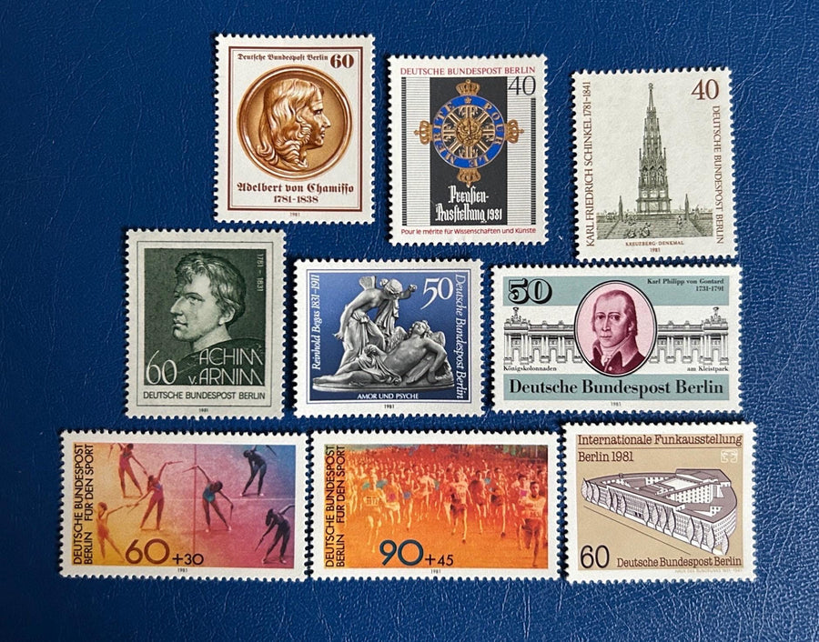 Germany (Berlin) - Original Vintage Postage Stamps - 1981 - Mix - for the collector, artist or crafter