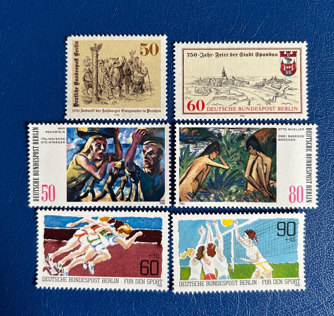 Germany (Berlin) - Original Vintage Postage Stamps - 1982 - Mix - for the collector, artist or crafter