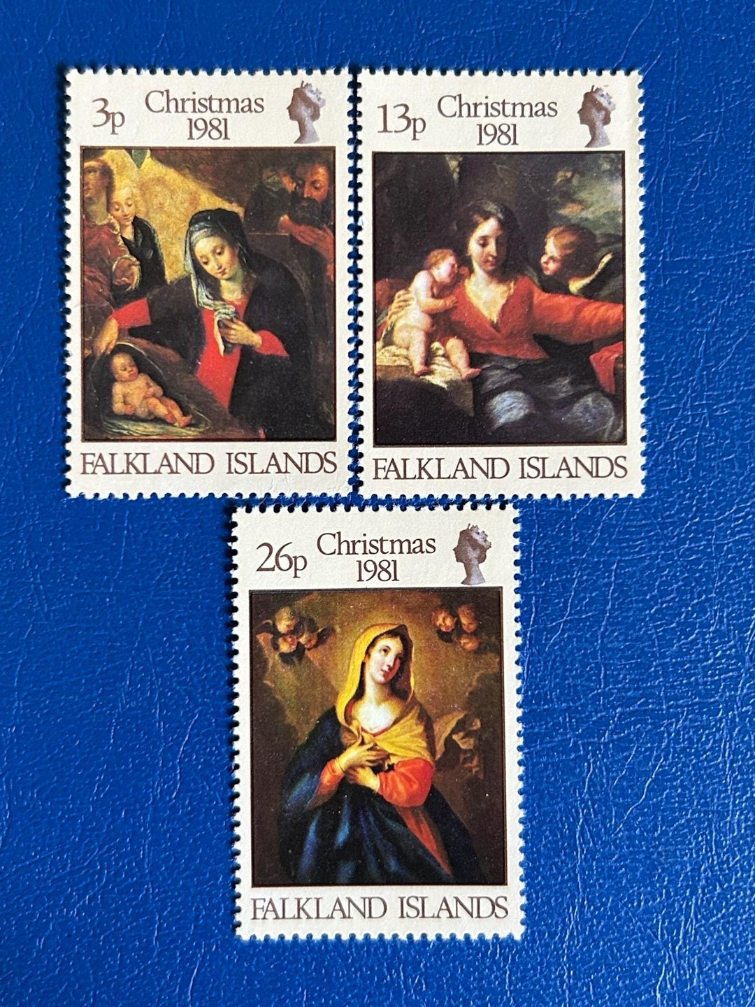 Falkland Island - Original Vintage Postage Stamps - 1981 - Nativity - for the collector, artist or crafter