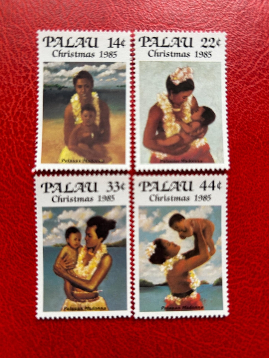 Palau - Original Vintage Postage Stamps - 1985 - Christmas: People - for the collector, artist or crafter