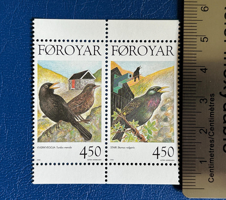 Faroe Islands- Original Vintage Postage Stamps- 1998 - Birds - for the collector, artist or crafter