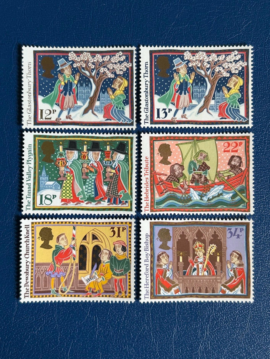 United Kingdom - Original Vintage Postage Stamps - 1986 - Christmas: Canterbury Tales - for the collector, artist or crafter