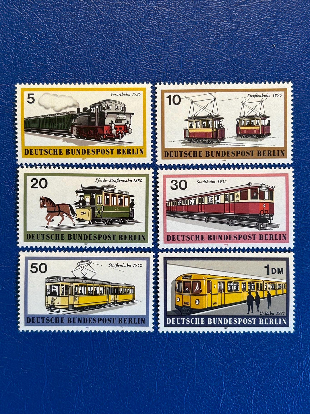 Germany (Berlin) - Original Vintage Postage Stamps - 1971 - Transportation in Berlin - for the collector, artist or crafter