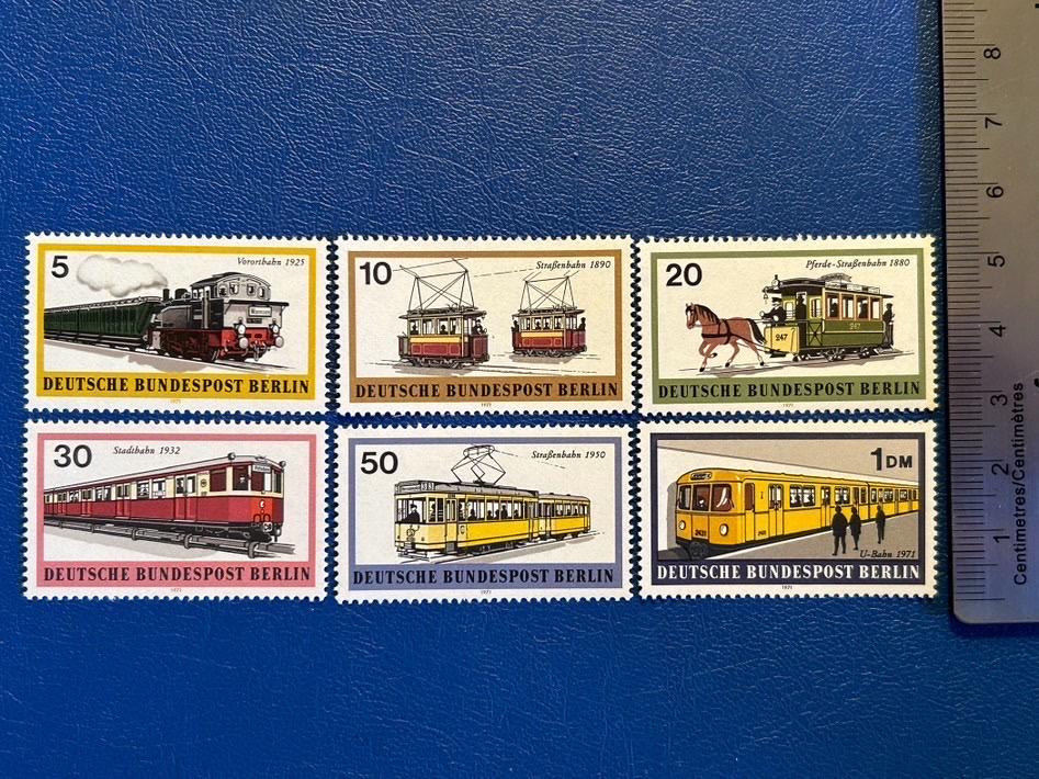 Germany (Berlin) - Original Vintage Postage Stamps - 1971 - Transportation in Berlin - for the collector, artist or crafter