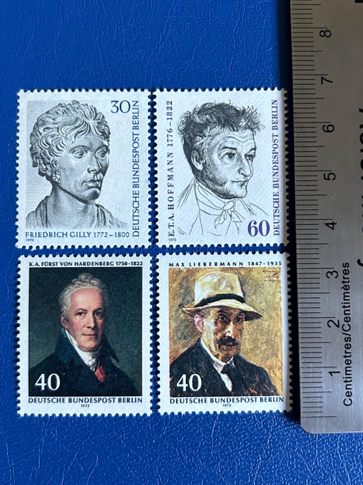 Germany (Berlin) - Original Vintage Postage Stamps - 1972 - Mix - for the collector, artist or crafter