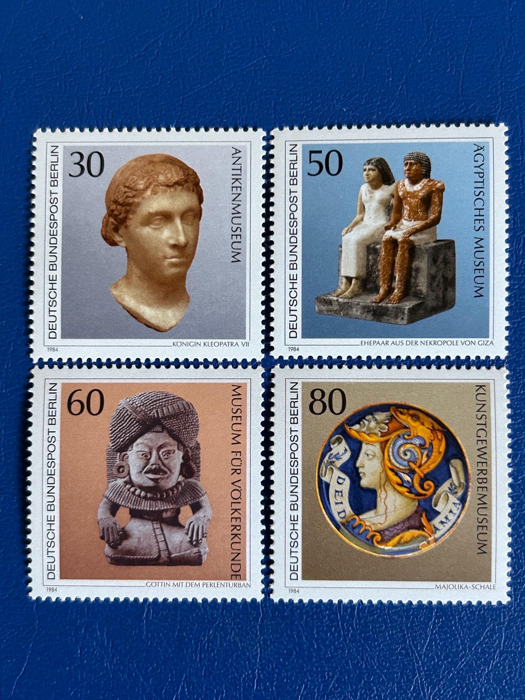 Germany (Berlin) - Original Vintage Postage Stamps - 1984 - Art Treasures in Berlin Museums - for the collector, artist or crafter