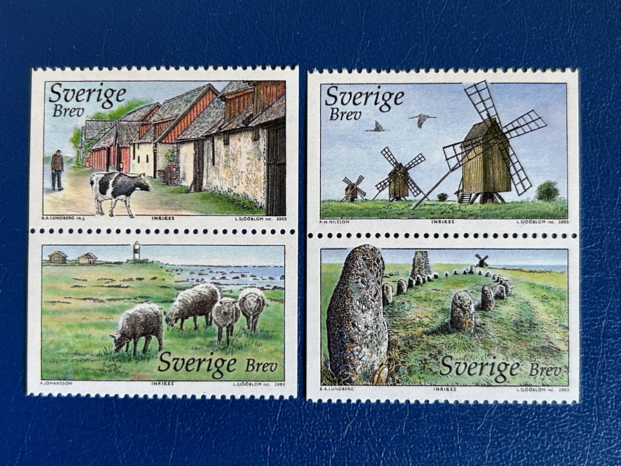 Sweden - Original Vintage Postage Stamps- 2003 - World Heritage Sites - for the collector, artist or crafter