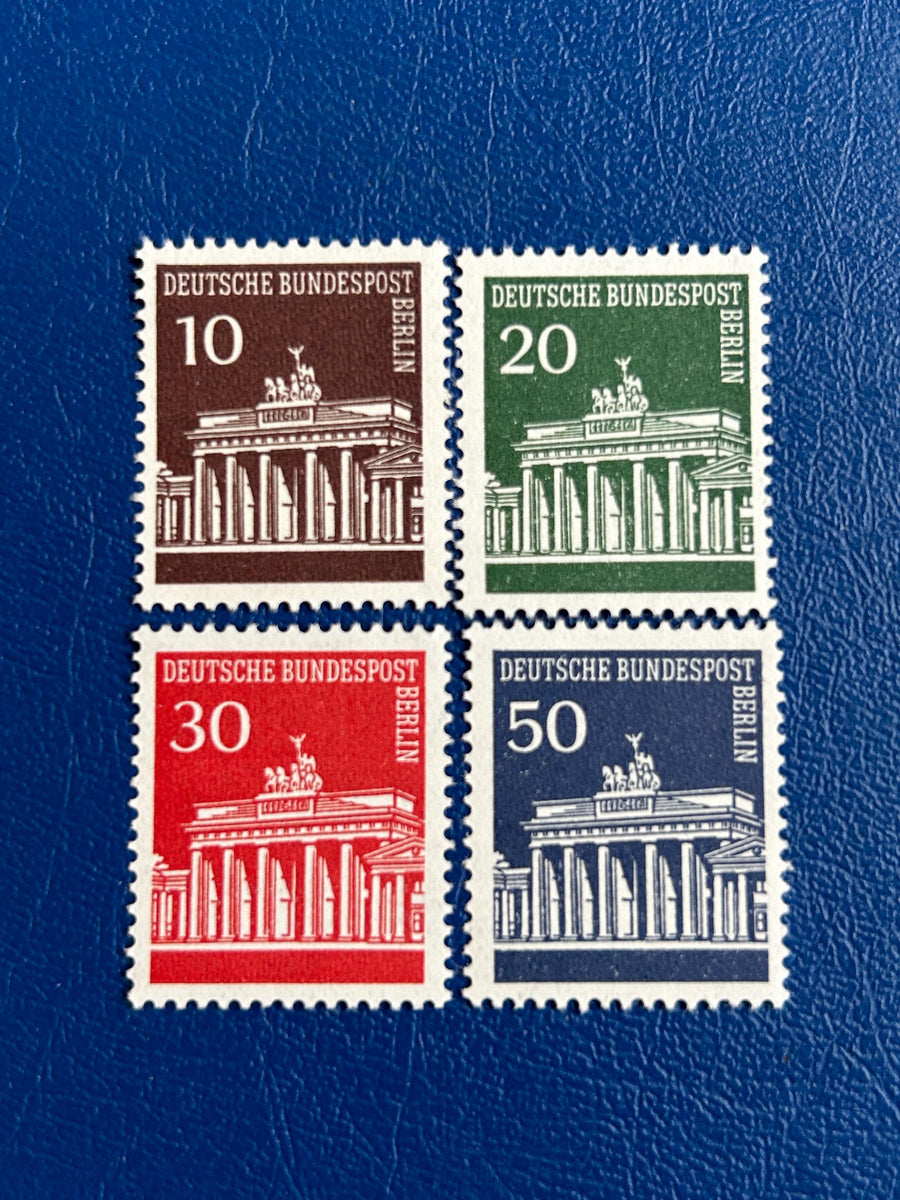 Germany (Berlin) - Original Vintage Postage Stamps - 1966 - Brandenburg Gate - for the collector, artist or crafter