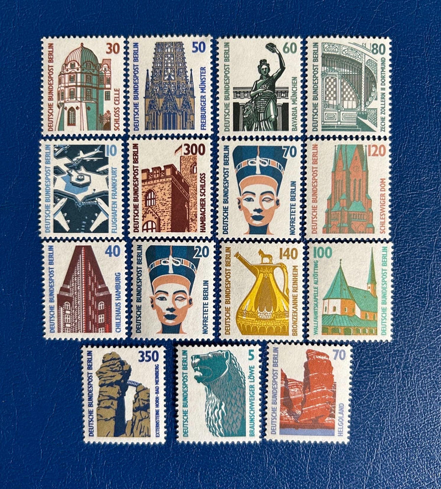 Germany (Berlin) - Original Vintage Postage Stamps - 1987-89 - Tourist Sites - for the collector, artist or crafter