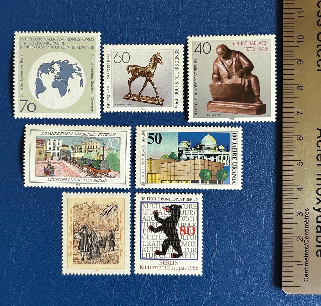 Germany (Berlin) - Original Vintage Postage Stamps - 1988 Mix - collector, artist or crafter