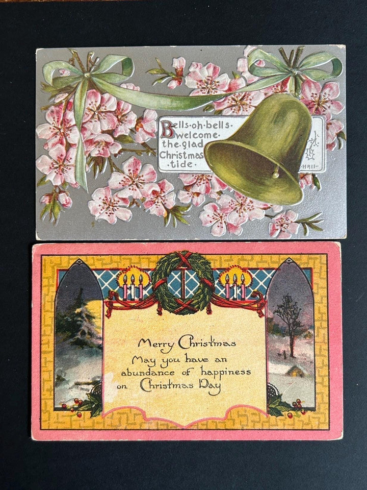 Christmas Postcard Lot - Vintage/Antique Postcards - for the collector, crafter or vintage Christmas Decor - cards, gift tags, scrapbooks