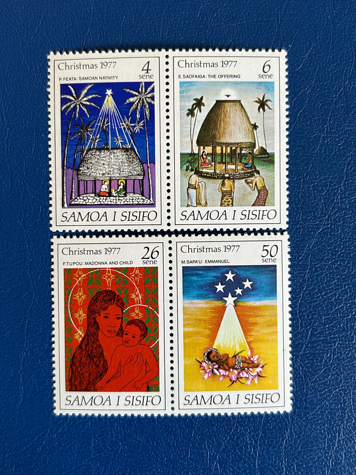 Samoa I Sisifo - Original Vintage Postage Stamps - 1977 - Christmas ...